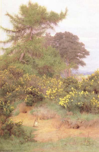 George Marks At the Edge of Shere Heath (mk46) France oil painting art